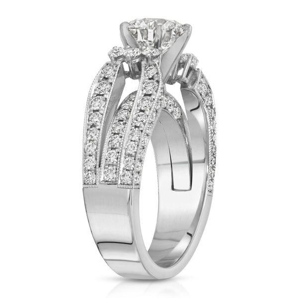 Pave Double Bridge Ring – TRÈS C JEWELRY